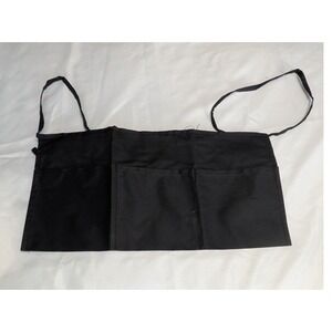 Big Accessories Waist Apron Unisex OS Black Excellent 3-Pocket Server Utility